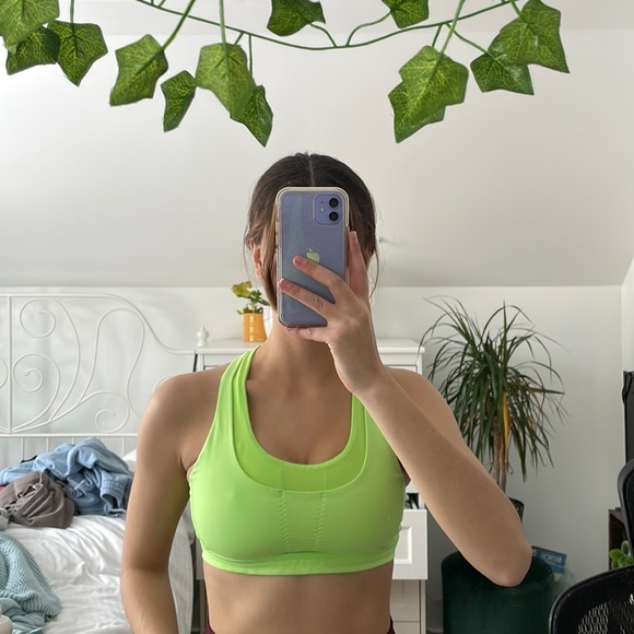 Neon green lululemon sports bra Stuff Your Bra. - Picture 2 of 8